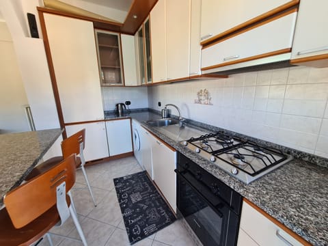 Comfort Apartment | Private kitchen | Full-size fridge, microwave, dishwasher, espresso maker