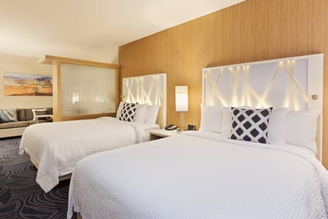 Suite, Multiple Beds | Premium bedding, pillowtop beds, desk, iron/ironing board