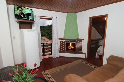 Family House, 2 Bedrooms, Non Smoking, Fireplace | Living room | 32-inch flat-screen TV with cable channels, fireplace