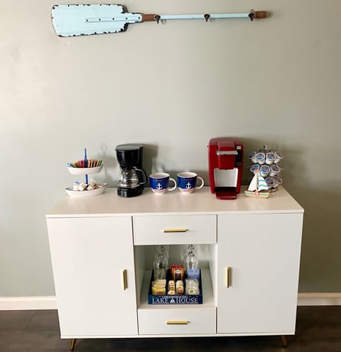 coffee bar in kitchen