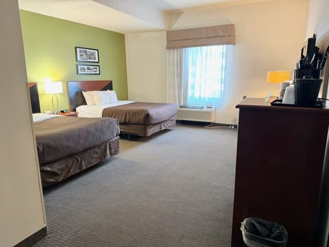 Basic Room, 2 Queen Beds, Accessible | Free WiFi, bed sheets