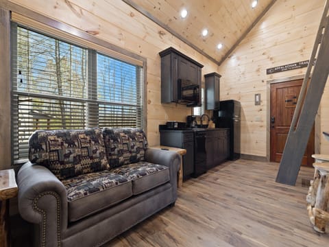 Cabin, 2 Queen Beds, Balcony, Mountain View (Unit 3) | Living area | TV