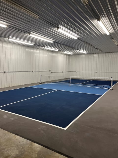 Indoor pickle ball court in The Ultimate Game Room