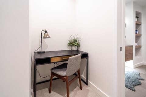 Furniture, Table, Desk, Indoors, Lamp