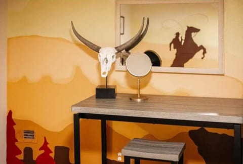 The perfect little western work station or vanity!