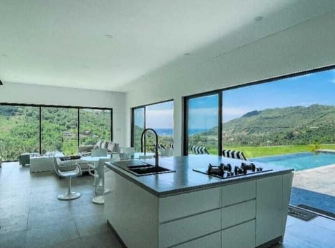 Luxury Villa, 3 Bedrooms, Sea View | Private kitchen | Fridge, oven, dishwasher, toaster