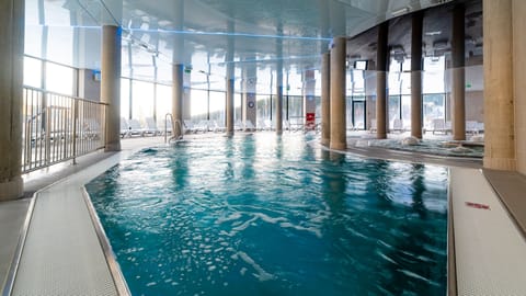 Indoor pool, seasonal outdoor pool