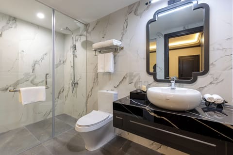 Standard Twin Room | Bathroom | Shower, free toiletries, hair dryer, bathrobes