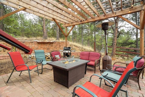 Unwind in our backyard oasis, complete with a firepit and BBQ grill. Relax in comfortable chairs as you enjoy the warmth of the fire and savor delicious grilled delights in a cozy outdoor setting.