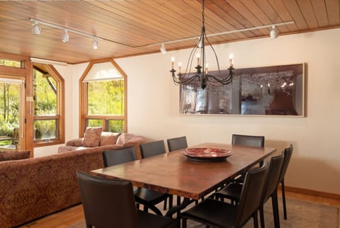 Indoors, Furniture, Table, Building, Dining Room