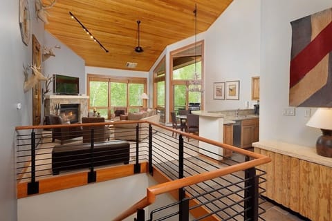 Indoors, House, Staircase, Handrail, Hardwood