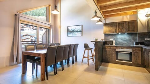 Reconnect with loved ones over a meal at the dining table.