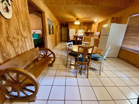 Villa Muniz - Everyone needs a wagon wheel bench!