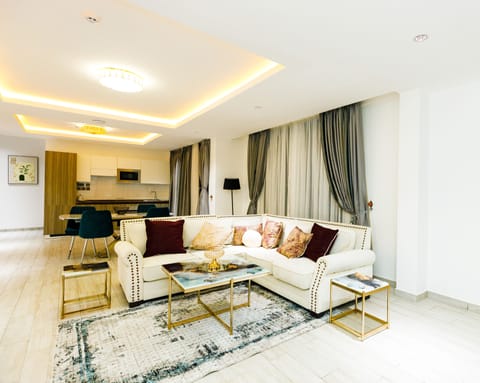 Deluxe Apartment | Living area | Smart TV, streaming services