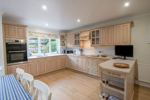 Fridge, dishwasher, electric kettle, toaster