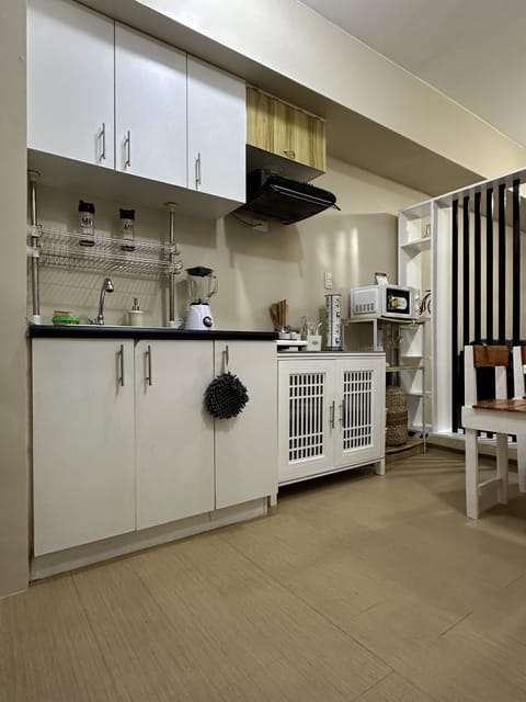 Exclusive Condo | Private kitchen | Full-size fridge, microwave, stovetop, rice cooker