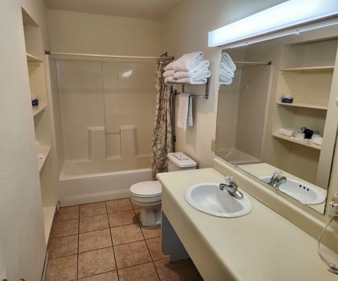 Superior Suite, Multiple Beds, Annex Building | Bathroom | Combined shower/tub, free toiletries, hair dryer, towels