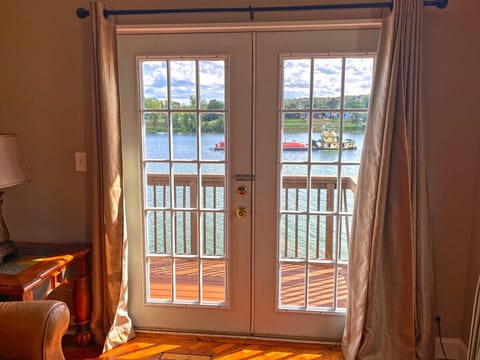 Direct access river balcony