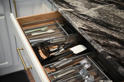 Stylish tableware and tools make cooking and dining a pleasure.