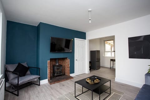living room and tv area