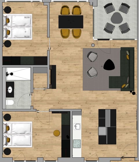 Comfort Apartment (no A/C) - Annex Building | Hypo-allergenic bedding, individually decorated, free WiFi