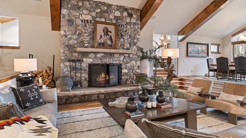 Great Room, Main Level - With fire place
