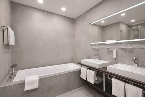 Luxury Suite | Bathroom | Shower, free toiletries, hair dryer, bathrobes