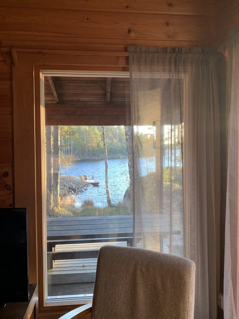 View from living room terrace door