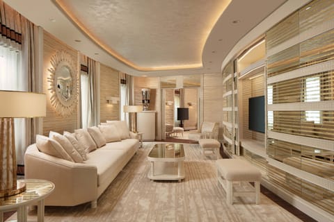 Presidential Suite, 1 King Bed, City View | Living room