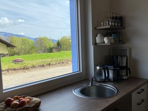 Uitzicht vanuit de keuken