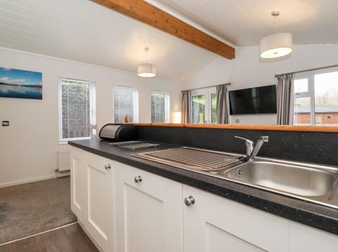 Fridge, dishwasher, electric kettle, toaster