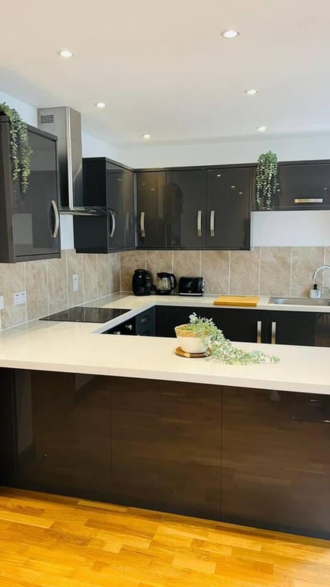 Apartment | Private kitchen | Fridge, microwave, oven, stovetop