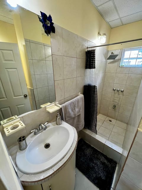 Executive Apartment, 2 Bedrooms, Beach View | Bathroom | Shower, rainfall showerhead, hair dryer, towels