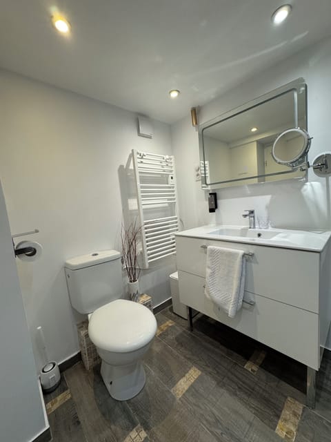 Classic Double Room | Bathroom | Shower, hair dryer, towels, soap