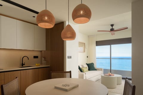 The lavish kitchen is well-equipped for your home made meals