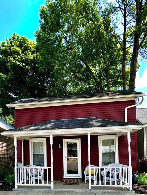 Enjoy your favorite beverage while relaxing on the summer porch!