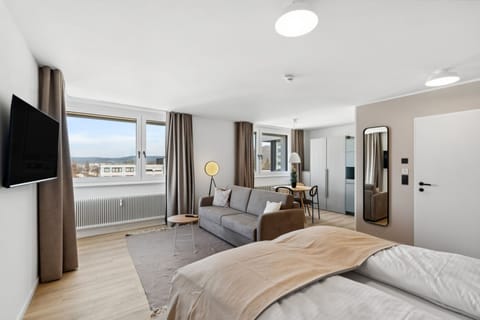 Queen Room with sofa bed | Individually decorated, individually furnished, desk, laptop workspace