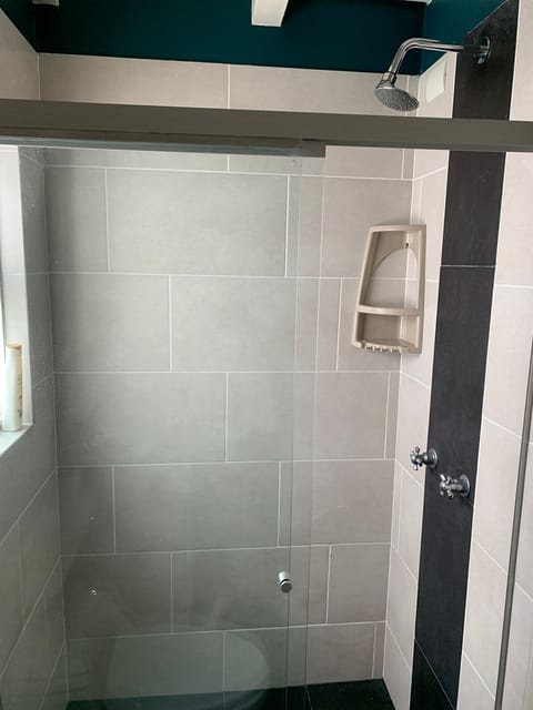 Executive Studio | Bathroom | Shower, rainfall showerhead, towels, soap