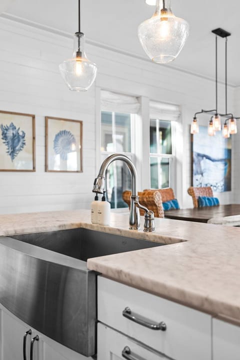 We start you off with everything you'll need including paper towels, toilet paper, dish soap, and toiletries by Public Goods