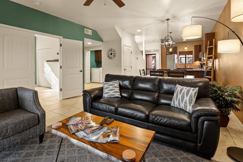 Relax in the comfy living area