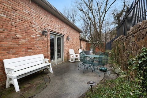Enjoy the private patio in the center of town.