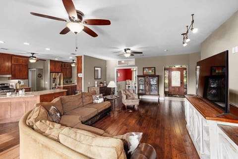 Catch your favorite shows in our stylish living room with TV.
