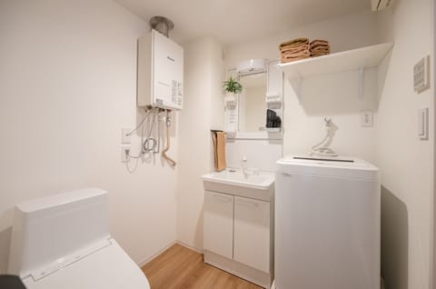 Separate tub and shower, free toiletries, hair dryer, bidet