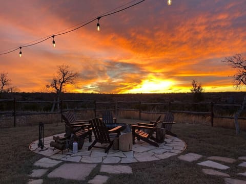 Firepit at Sunset
