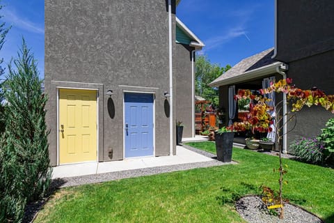 Blue door is your bike/ extra storage