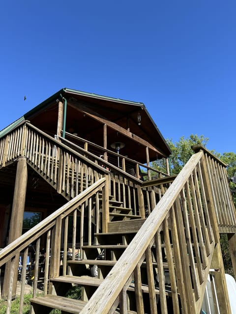 Stairs leading to rental