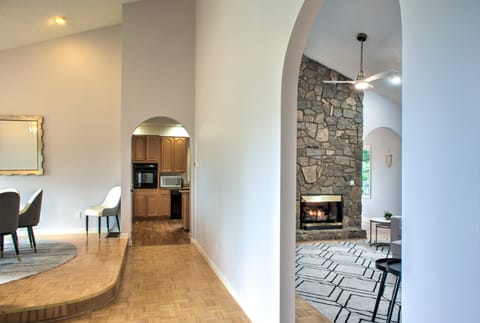 Peeking into Living Room & Kitchen