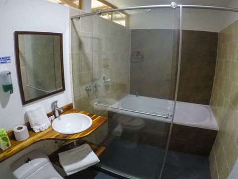 Superior Single Room | Bathroom | Combined shower/tub, jetted tub, rainfall showerhead, free toiletries