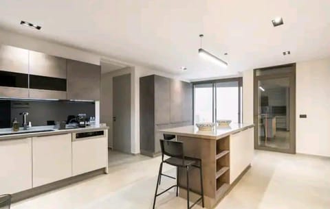 Royal Penthouse | Private kitchen | Microwave, oven, stovetop, espresso maker