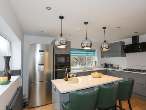 Dishwasher, electric kettle, toaster, cookware/dishes/utensils